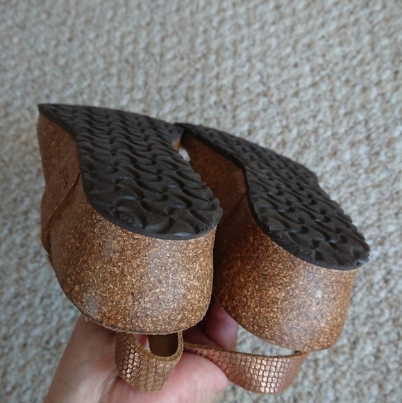 Papillio by Birkenstock Ashley Metallic Wedge Sandal size 39.5 - Picture 12 of 14